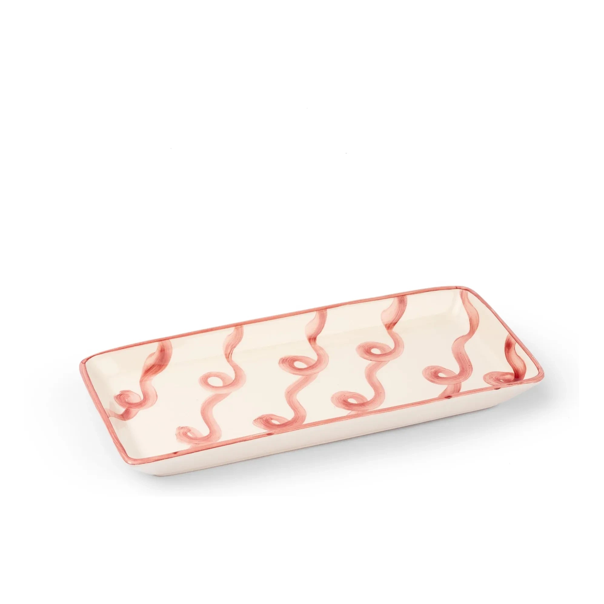 Denise - Fuente de servicio rectangular Olaf | Rosa