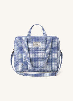 Editions Aimable - Suzanne Bolsa de Cuidado para Bebés | Vichy Azul Algodón