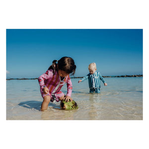 Beach & Bandits - Chaleco de Natación a Rayas Aloha Fibras Recicladas | Rosa