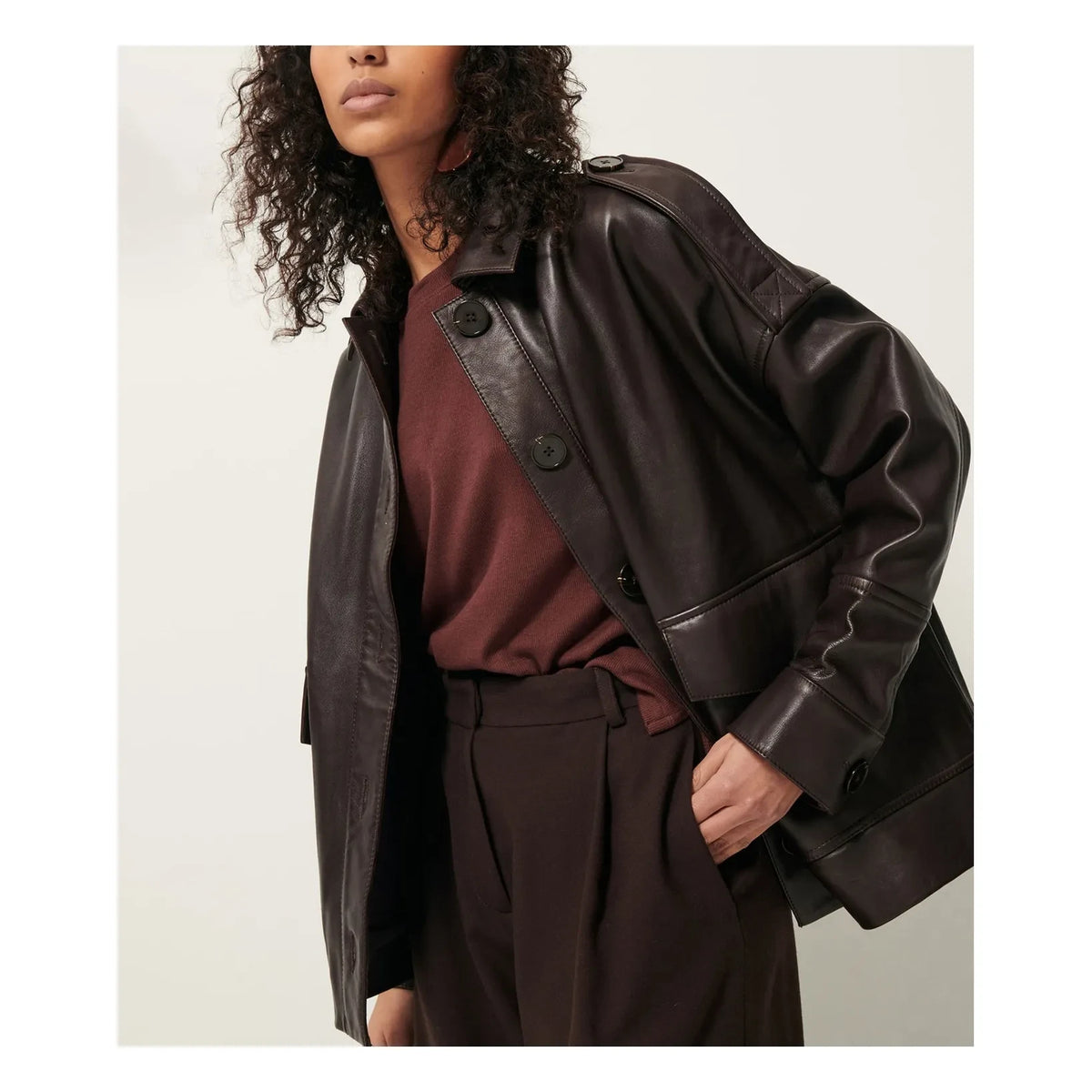 Sessùn - Harriboyd Chaqueta de piel | Marrón