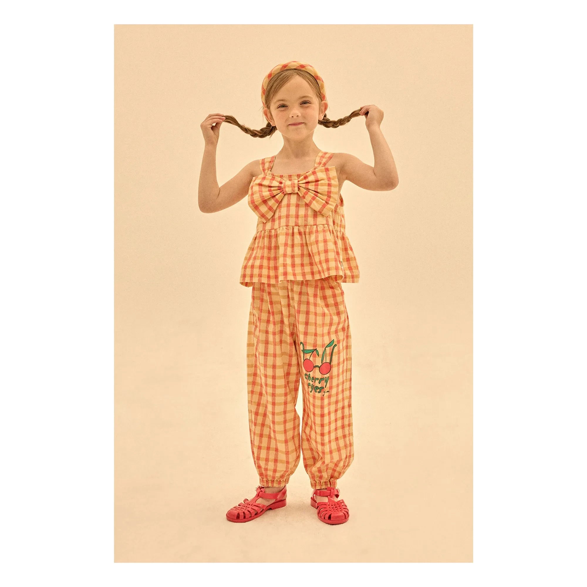 Jelly Mallow - Pantalones Aladdin a cuadros | Amarillo