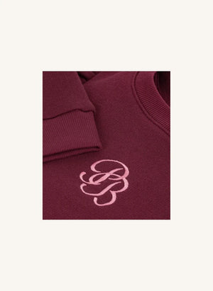 Petit Bateau - Sudadera con volantes PB | Burdeos