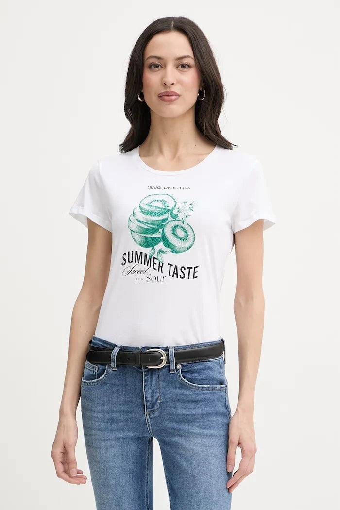 Camiseta de algodón para mujer Liu Jo