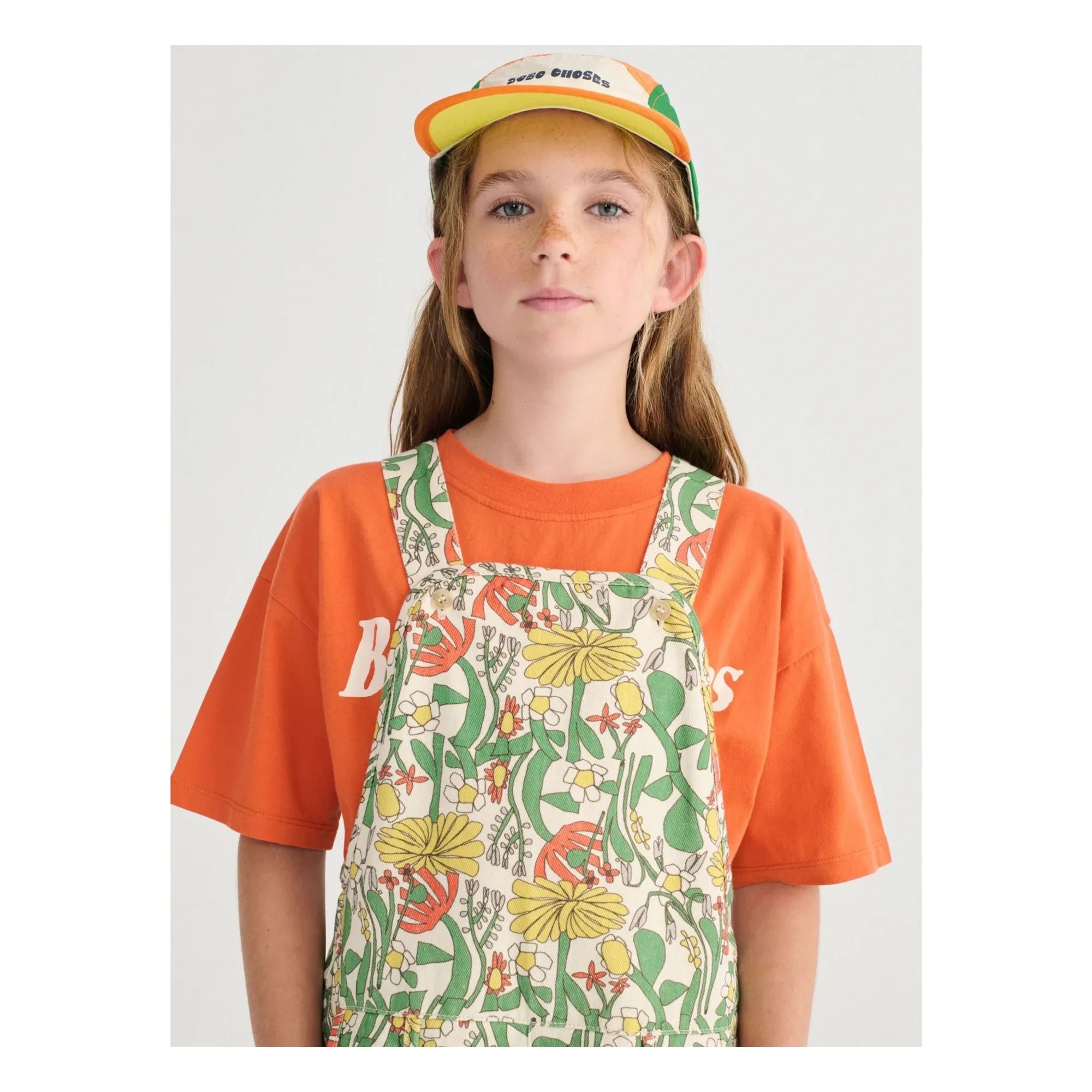Bobo Choses - Mono de algodón orgánico con estampado de flores | Blanco