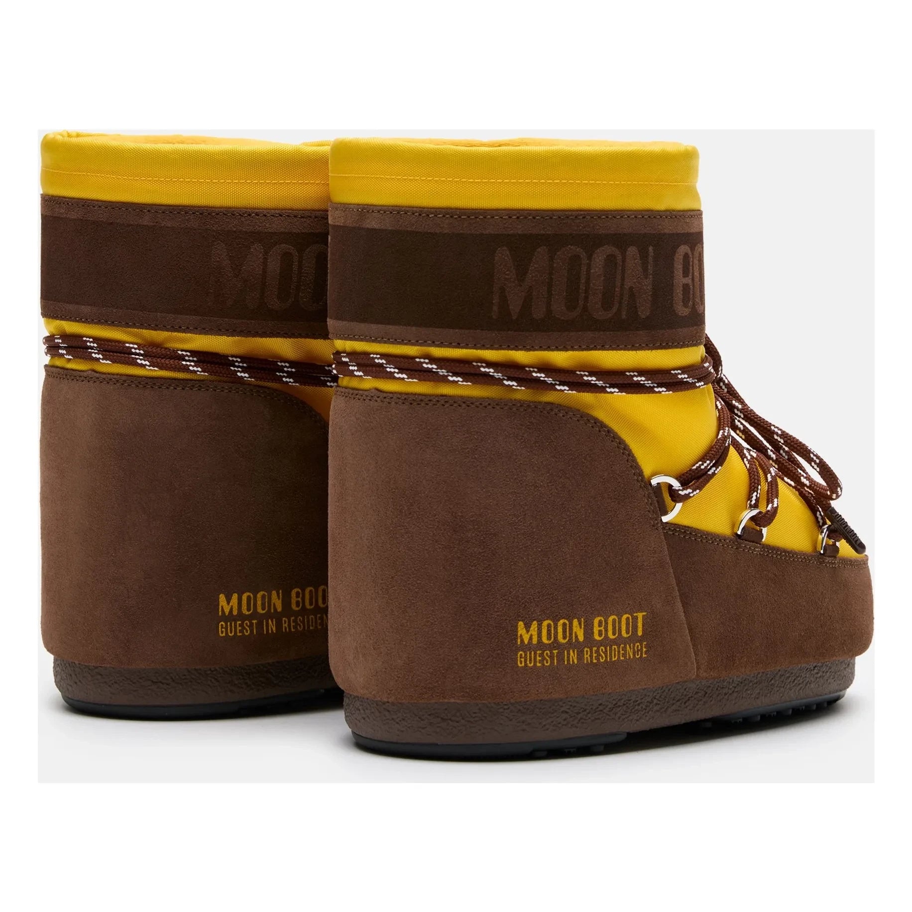 Moon Boot - Botas bajas de nailon MB x Guest in Residence Icon | Amarillas