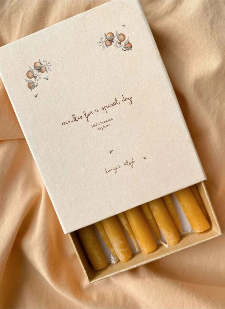 Konges Sløjd - Velas de tren para cumpleaños - Set de 20