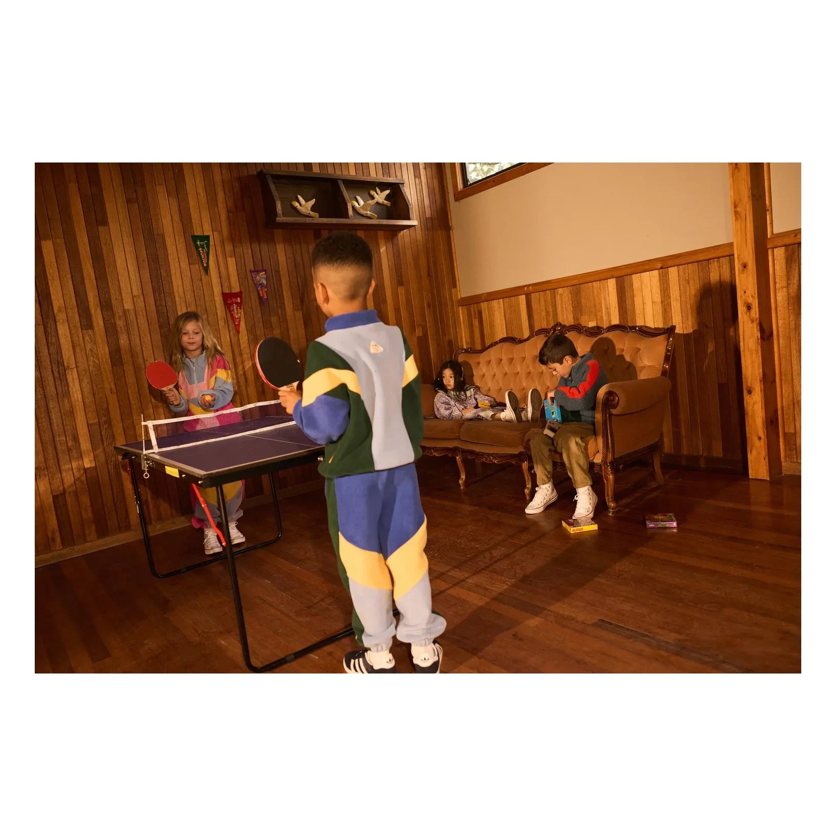 Goldie + Ace - Colorblock Polar Fermuarlı Sweatshirt | Orman Yeşili