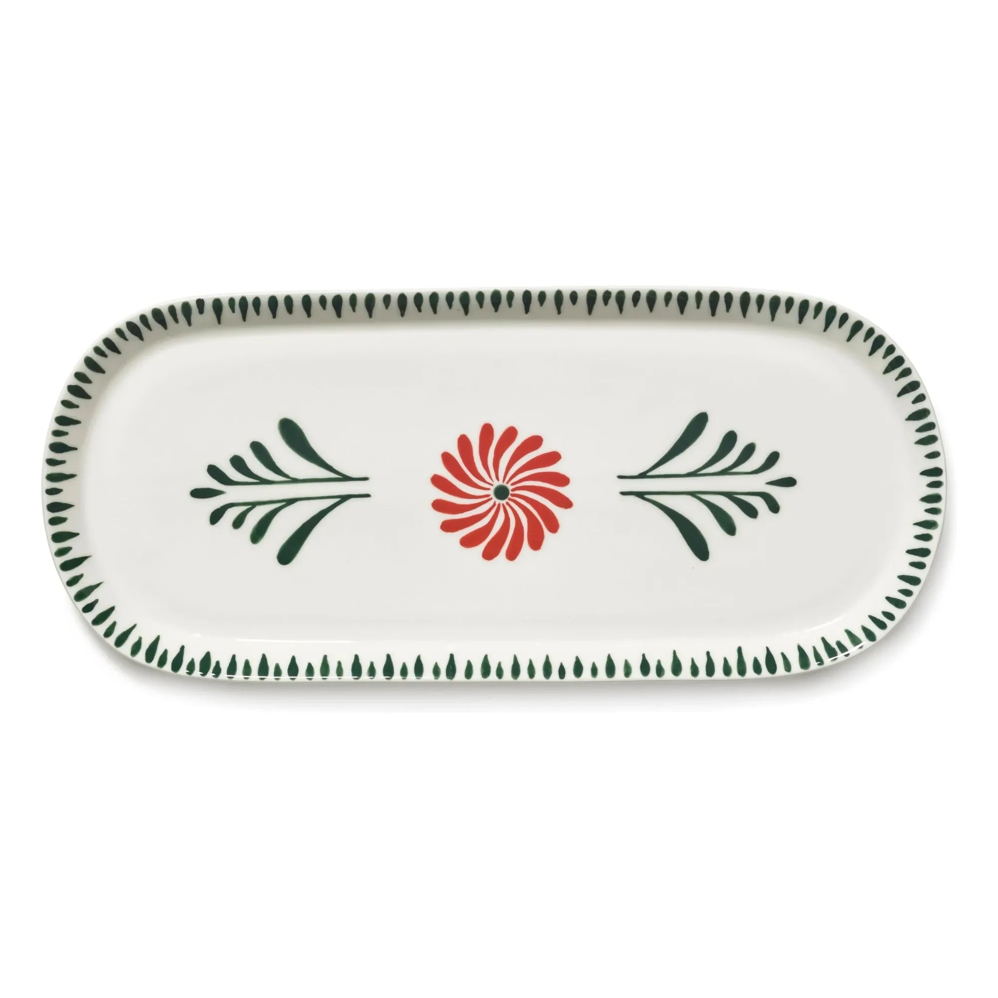 Serax - Baazar oval servis tabağı, Waww La Table - 2'li Set | Yeşil