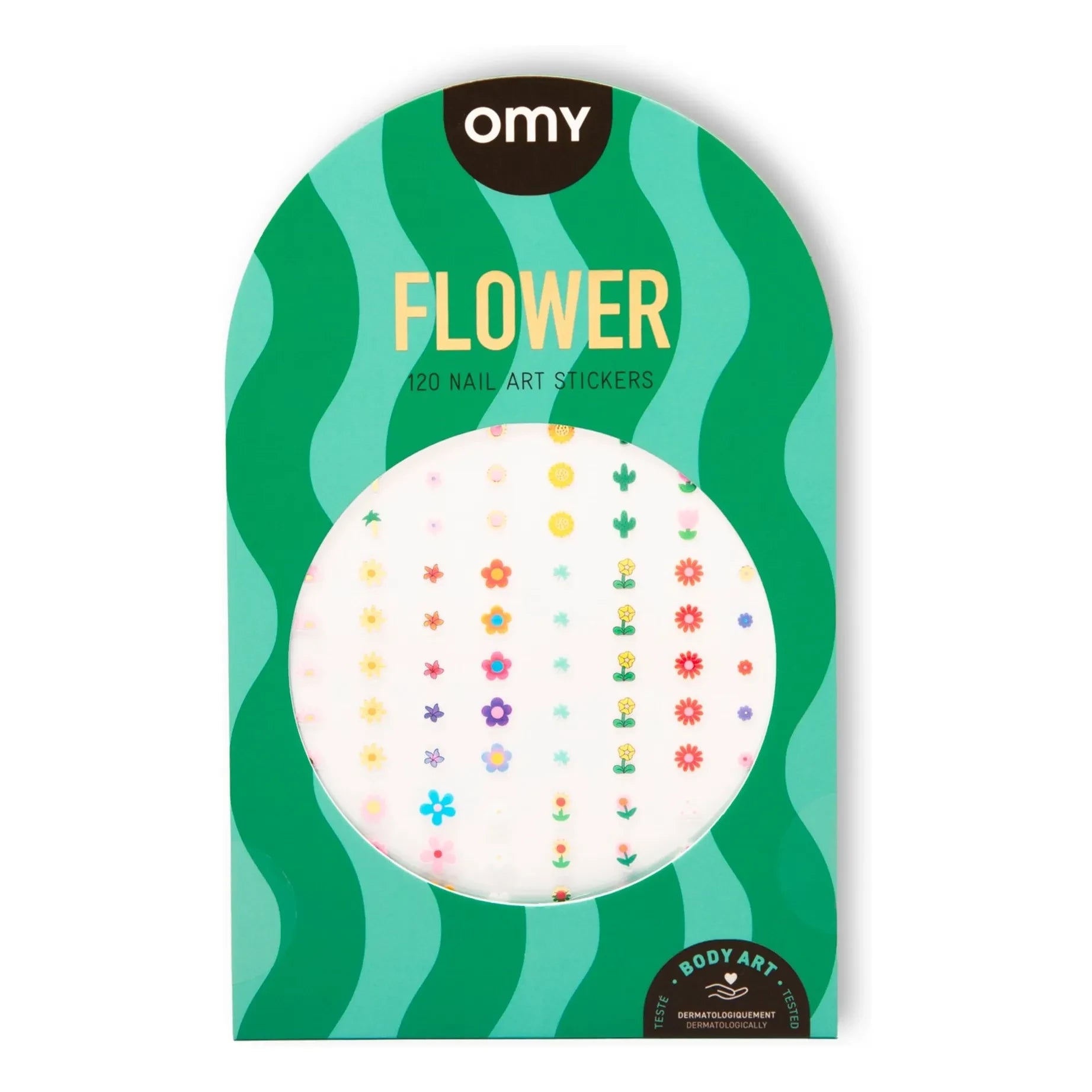 Omy - Adhesivos florales para uñas