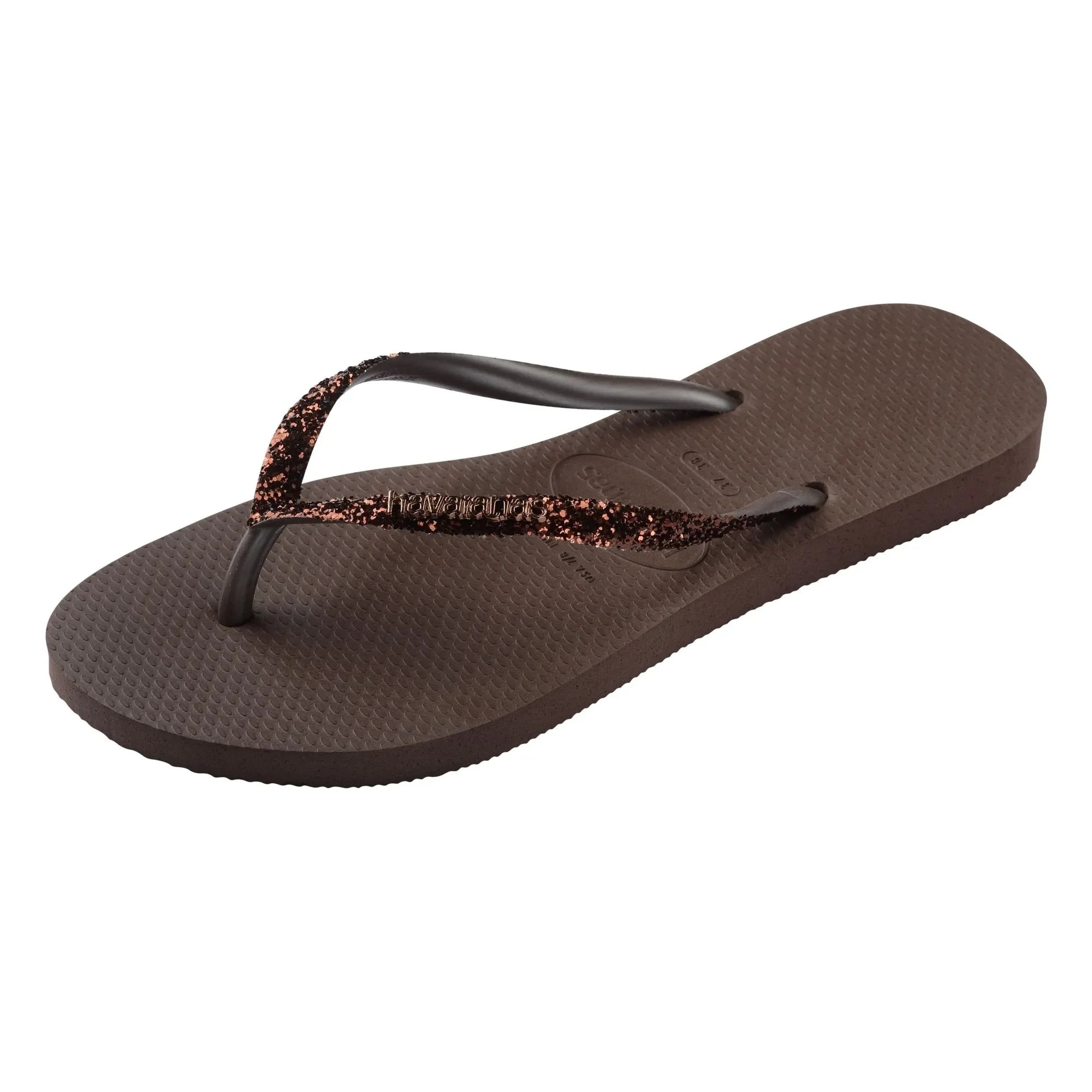 Havaianas - Chanclas Slim Glitter | Chocolate