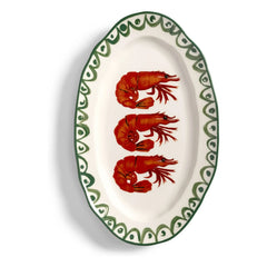 &Klevering - Plato de porcelana Sirena Camarón | Verde