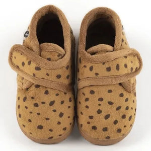 Victoria - Ojalá Casa Leopard Slippers | Camel