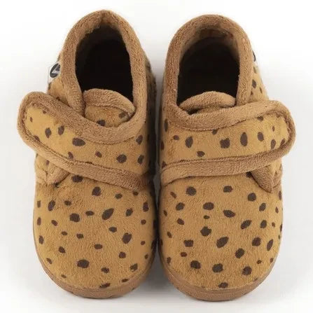 Victoria - Ojalá Casa Leopard Slippers | Camel