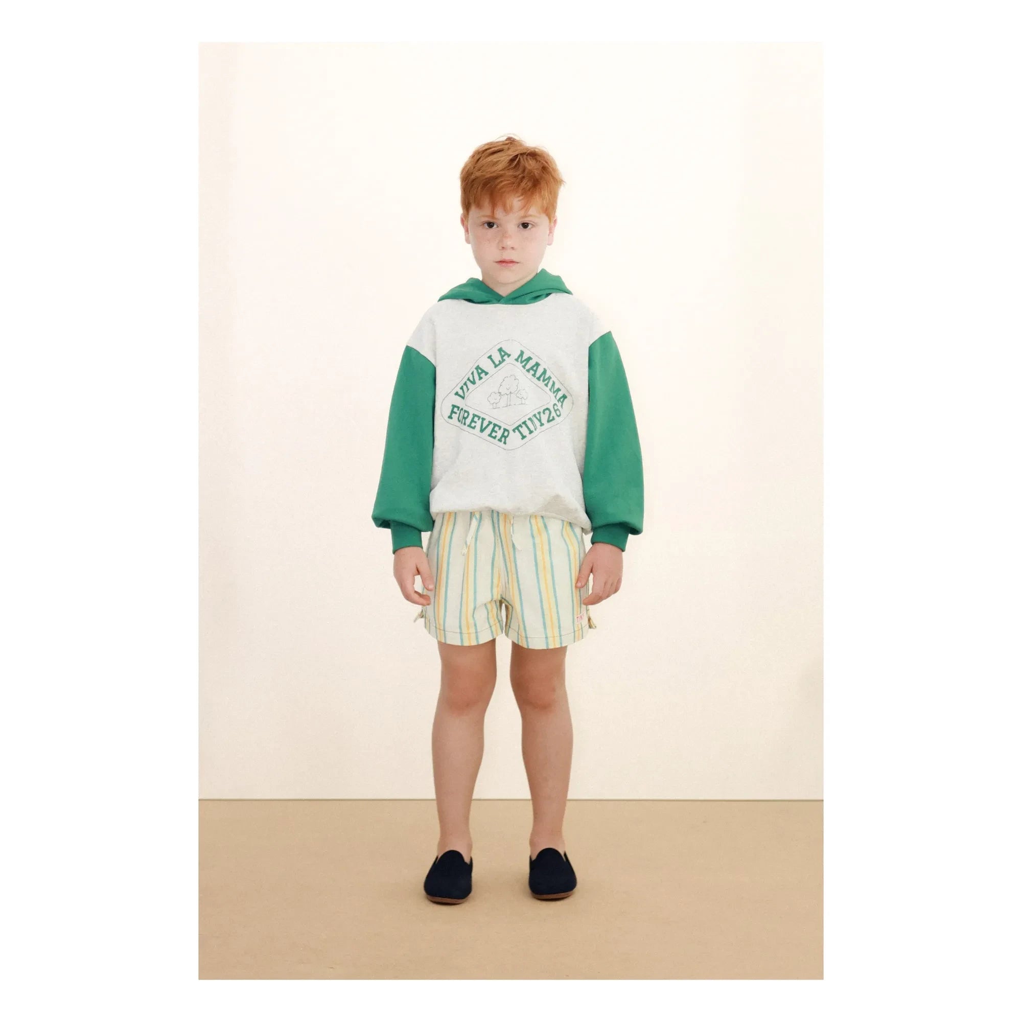 Tinycottons - Pantalones cortos a rayas | Blanco