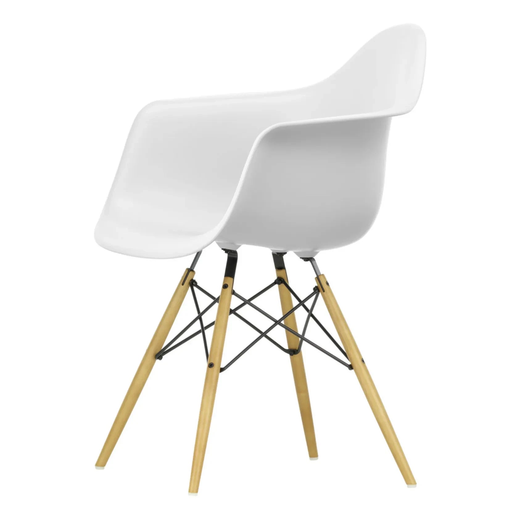 Vitra - Silla DAW - base de arce - Charles y Ray Eames | Blanco