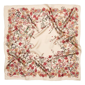 Becksöndergaard - Pañuelo de seda Floralia | Beige