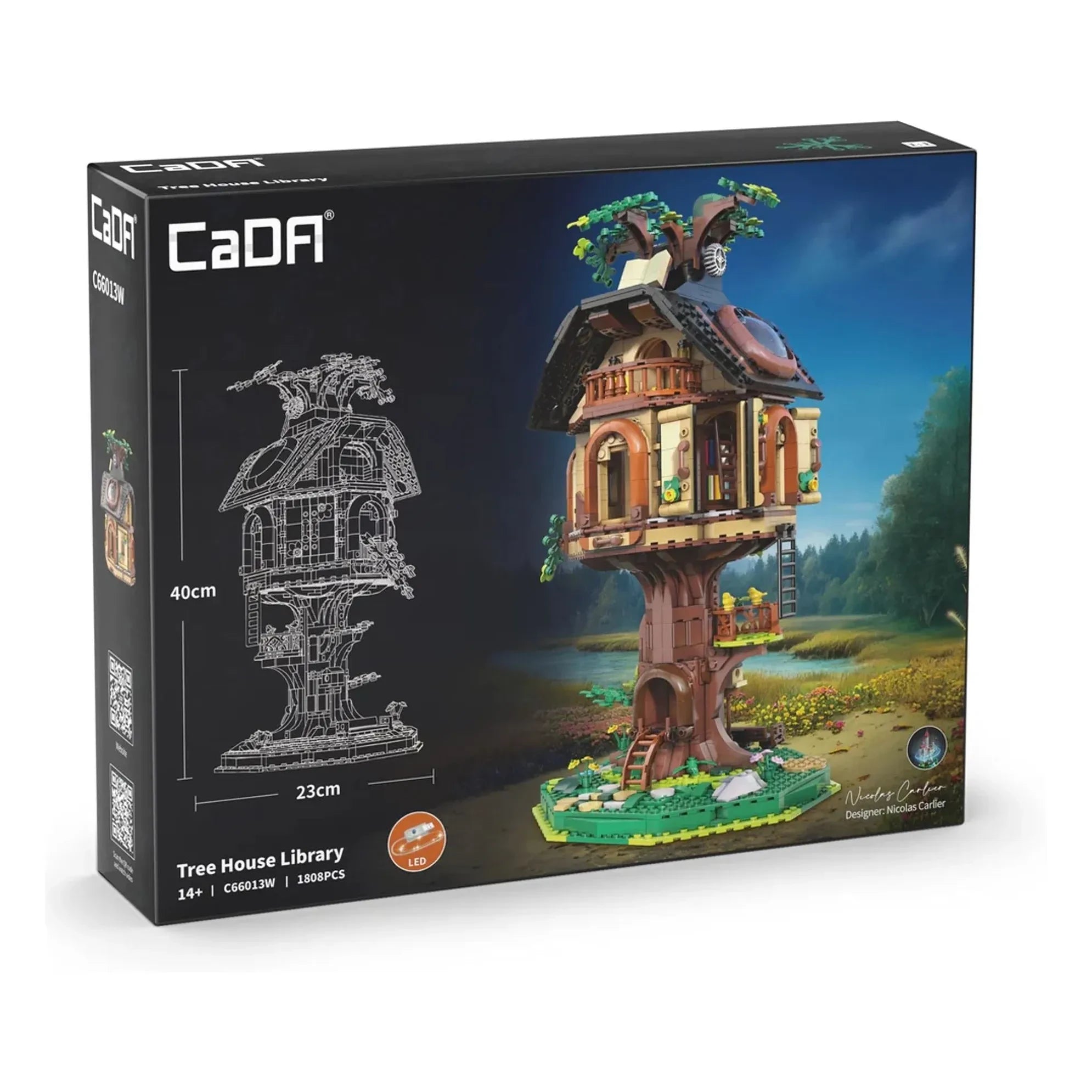 Cada - Kit de construcción librería El Árbol - 1.808 piezas
