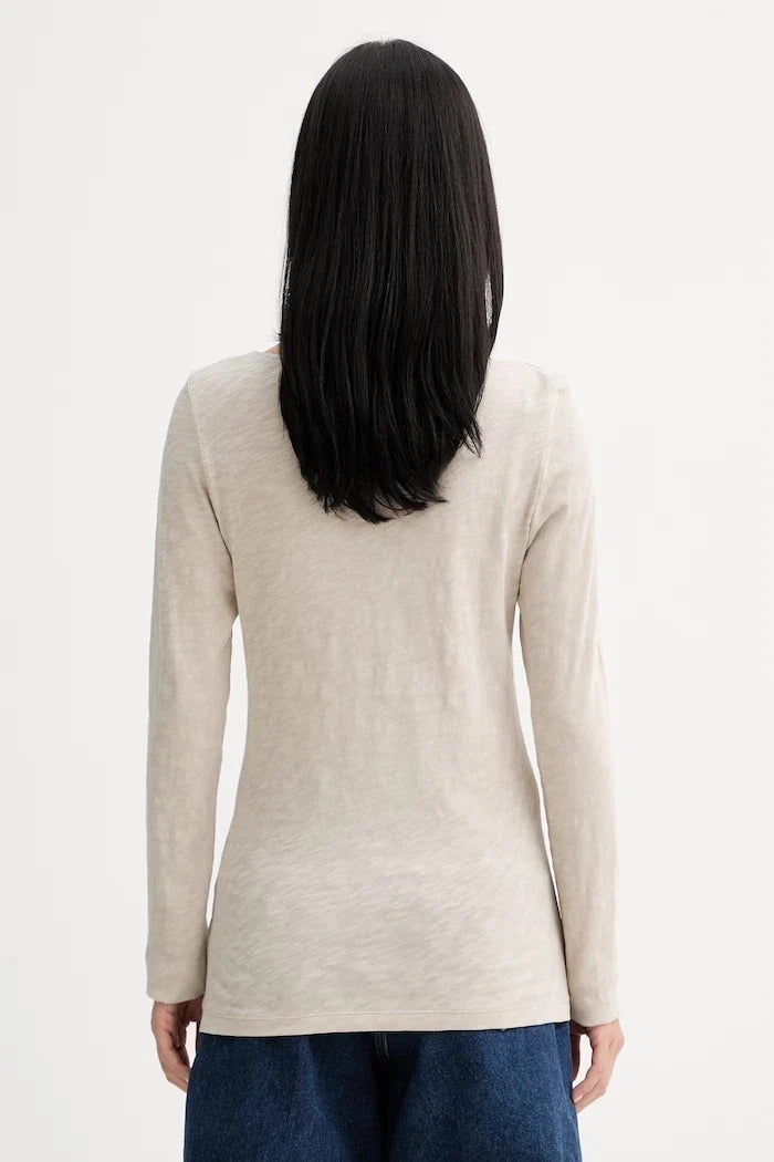 Blusa de manga larga de algodón para mujer Marc O'Polo