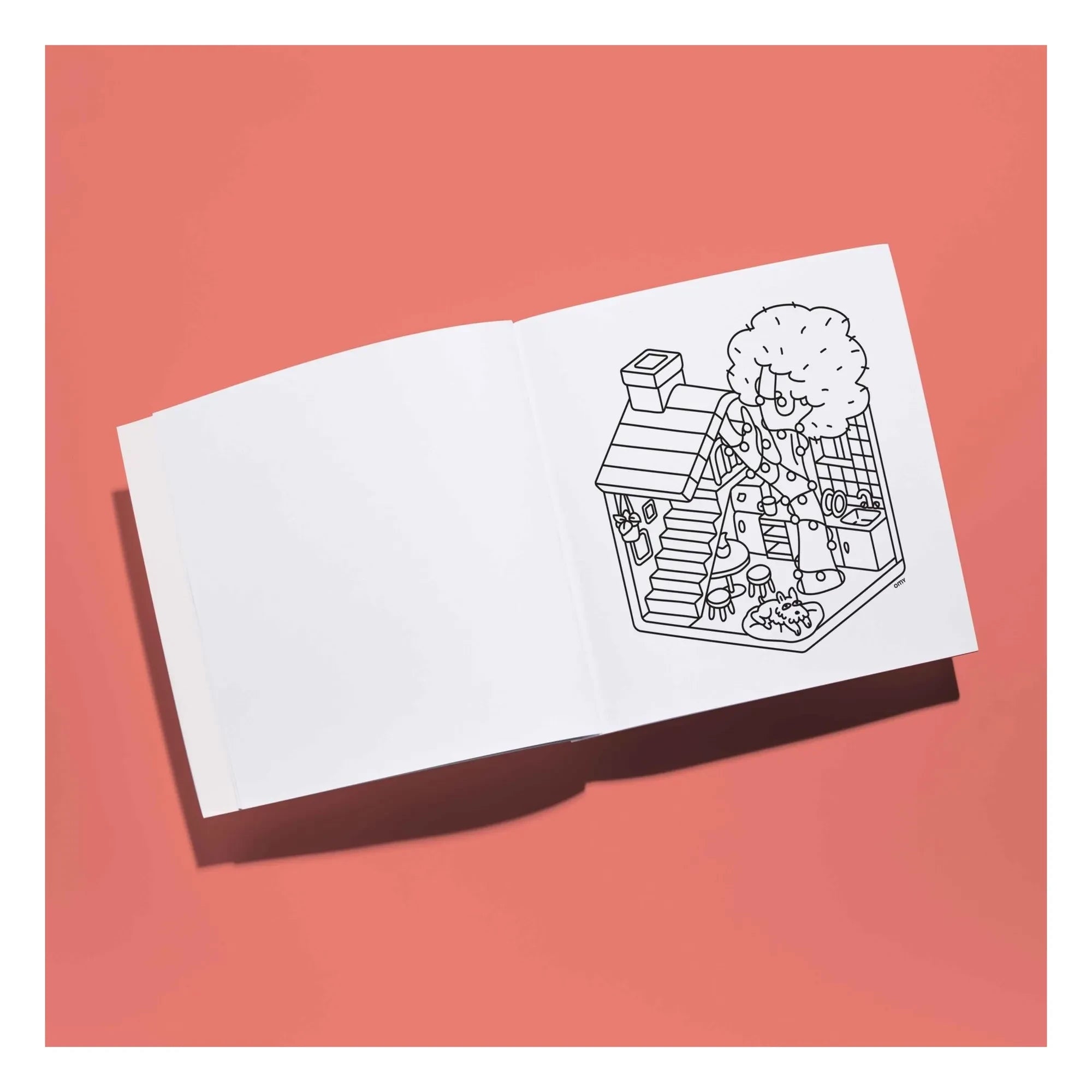 Omy - Libro para colorear Food Yummy | Rosa