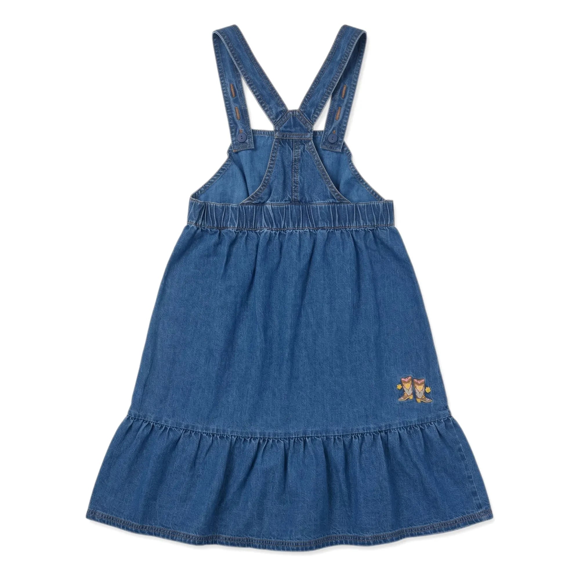 Hundred Pieces - Vestido Peto con Botas | Azul