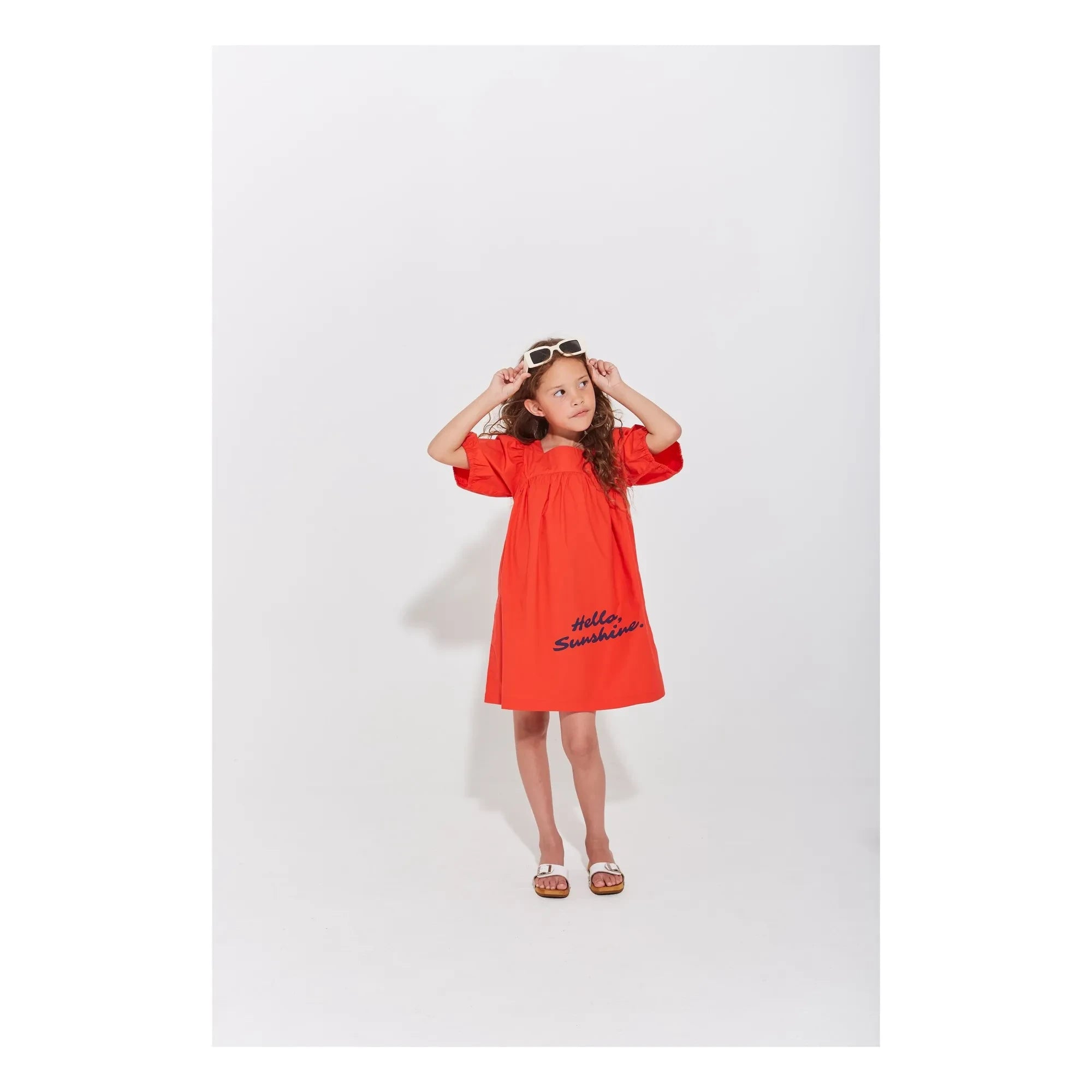 Wynken - Vestido plano mullido | Rojo