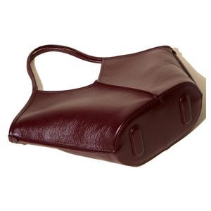 Hereu - Calella Bolso de Cuero Envejecido | Burdeos