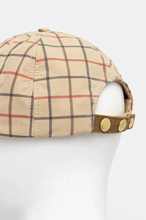 Gorra de béisbol de algodón Barbour Mackworth para mujer