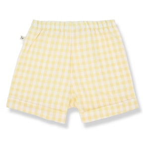 1+ in the family - Bermuda Tinos Vichy Seersucker | Amarillo pálido
