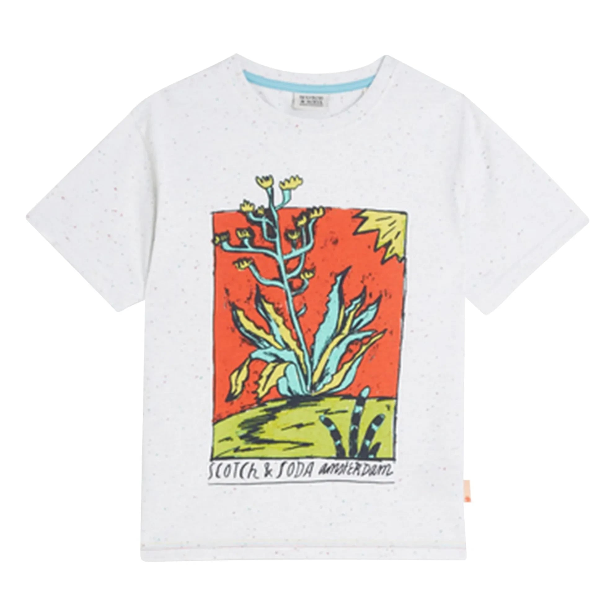 Scotch & Soda - Camiseta con estampado de nudos | Blanco