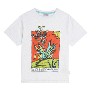 Scotch & Soda - Camiseta con estampado de nudos | Blanco