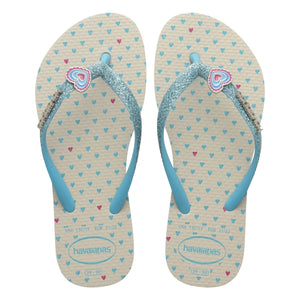 Havaianas - Chanclas planas con purpurina | Beige