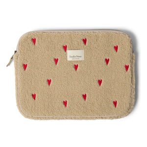 Studio Noos - Funda para portátil con corazón | Crudo