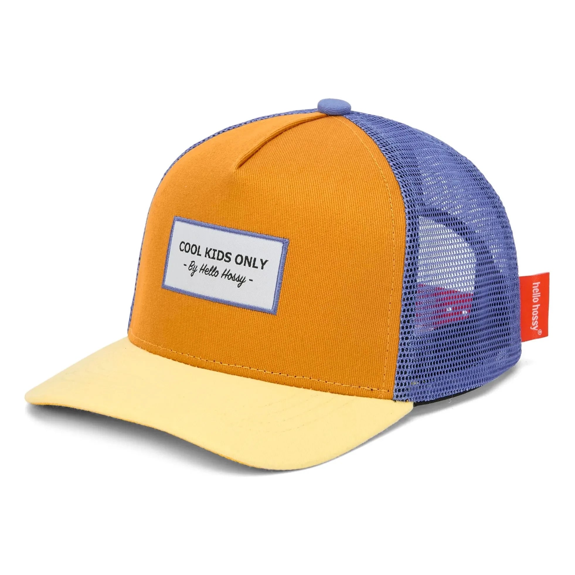 Hello Hossy - Gorra Trucker Mini de Algodón Orgánico con Visera Curva | Camel