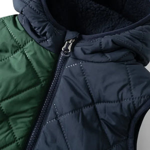 Liewood - Diana Chaleco estilo Sherpa, fabricado con fibras recicladas | azul noche