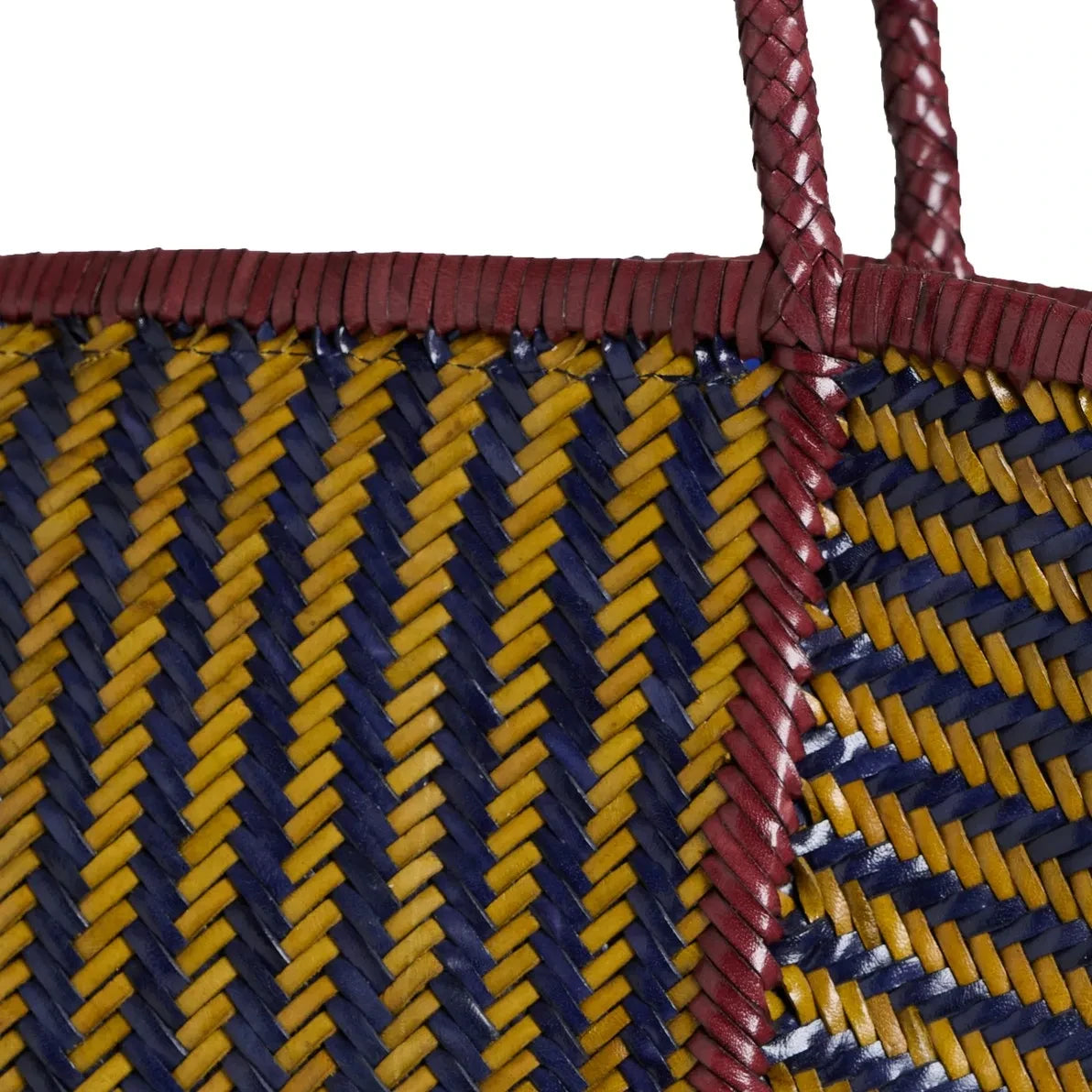 Bolso de piel Vipera - Rubens Stripes | Color amarillo curry