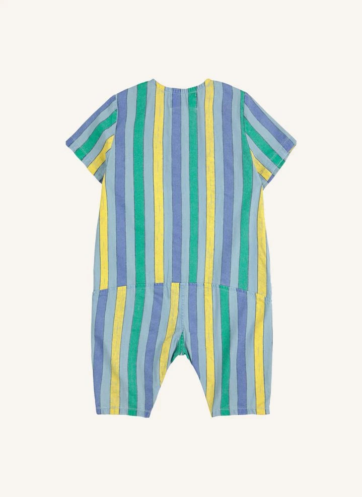 Bobo Choses - Mono de Denim Ligero Rayado | Azul