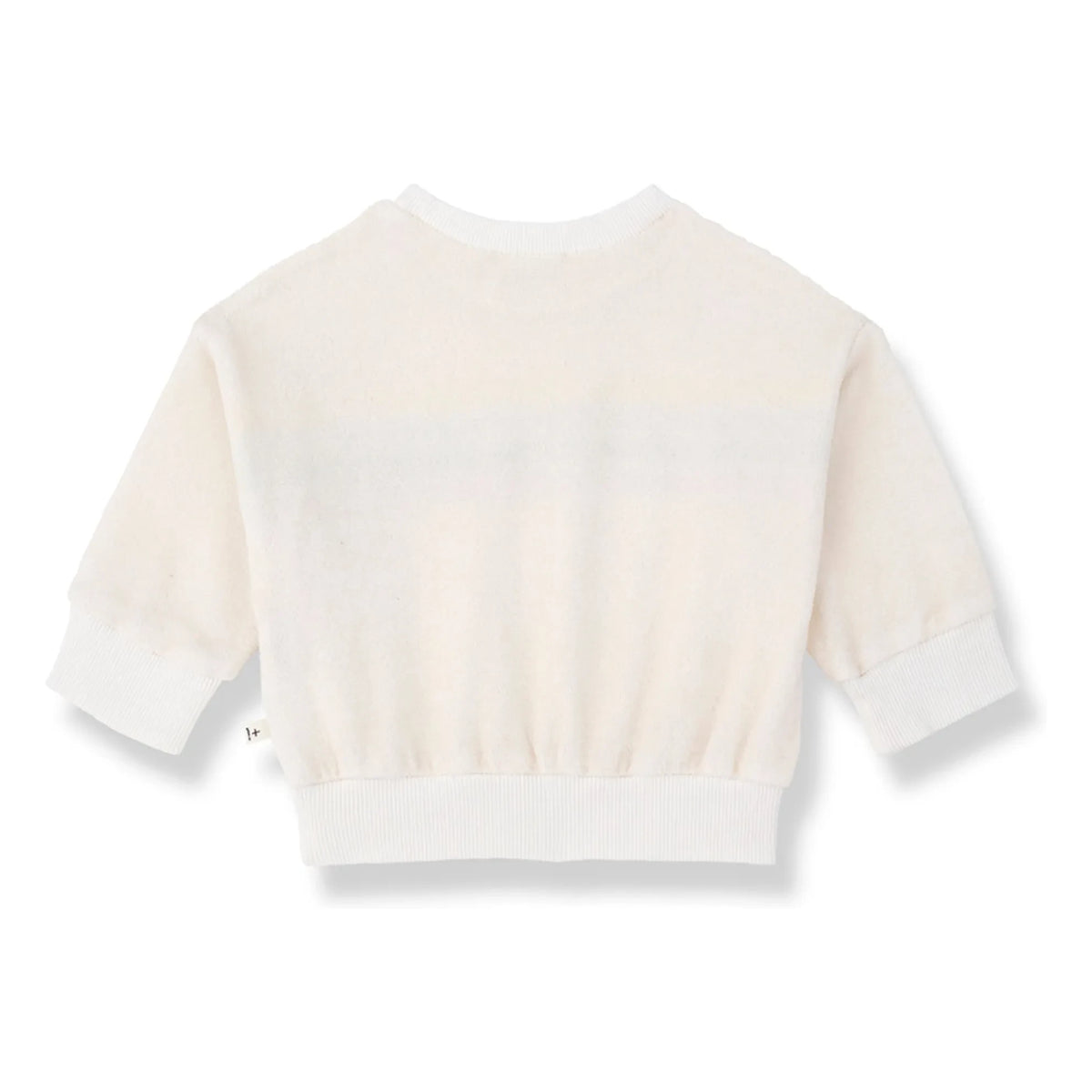 1+ in the family - Sudadera toalla Santanyi con rayas | Blanco