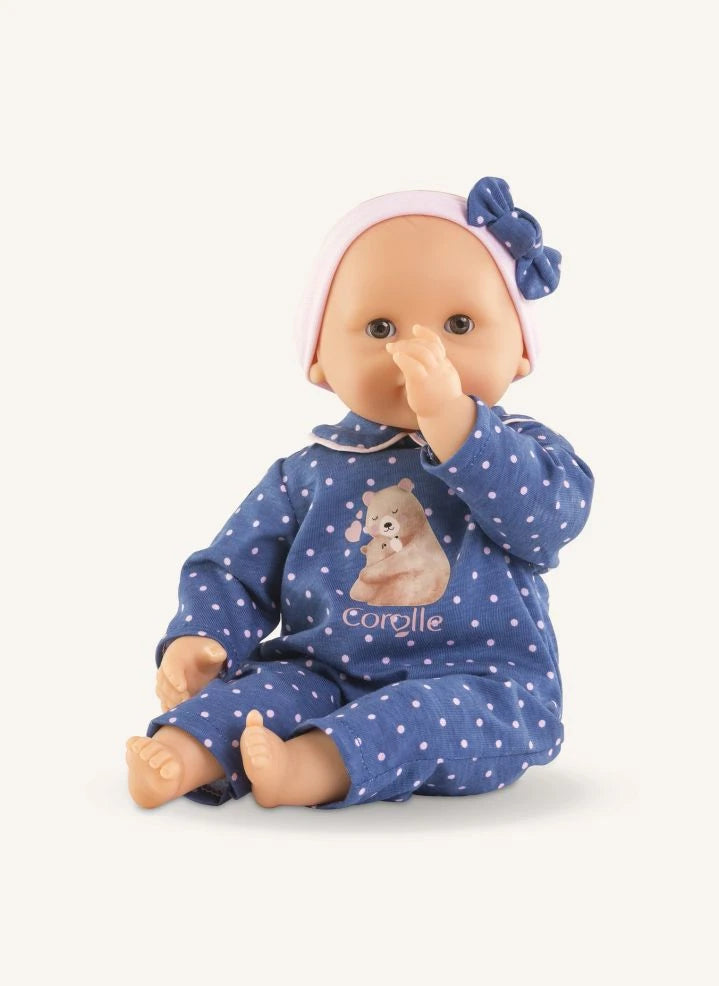 Corolle - Mi Primer Muñeco - Muñeca Linda Capucine Osito de Juguete | Azul