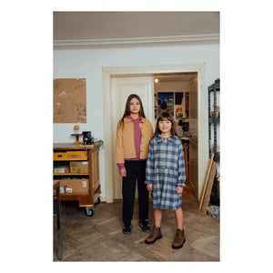 Matona - Carreaux Flanel Tencel Elbise | Mavi
