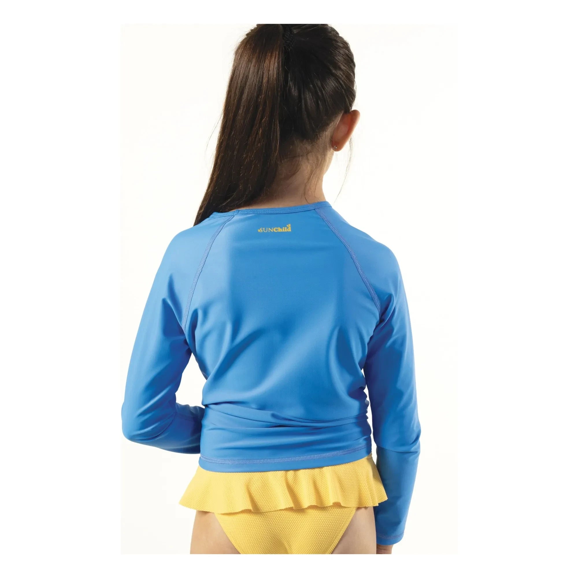 Sunchild - Camiseta de protección UV Smallpalm Saco | Azul celeste