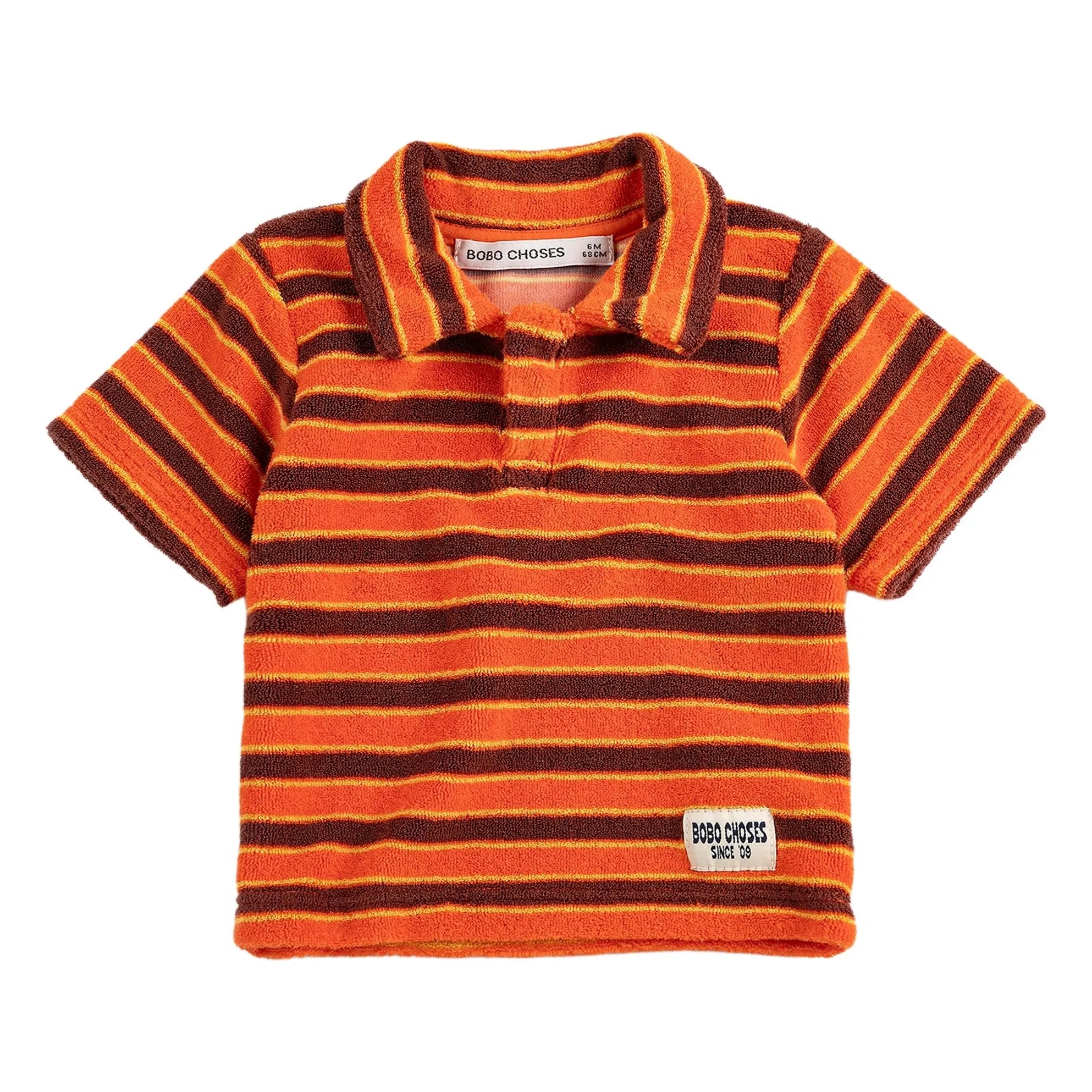 Bobo Choses - Polo de rayas para bebé | Naranja