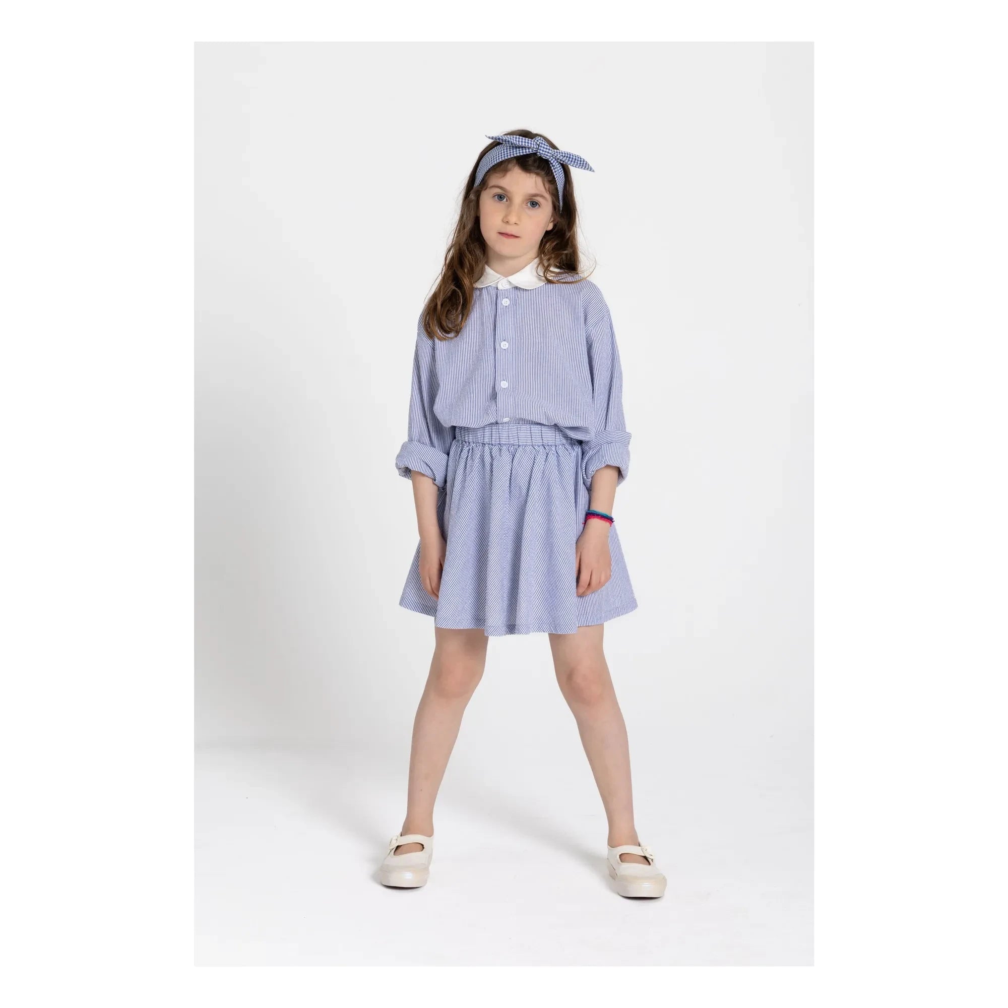 Smallable Kid - Falda Melody a rayas | Azul marino