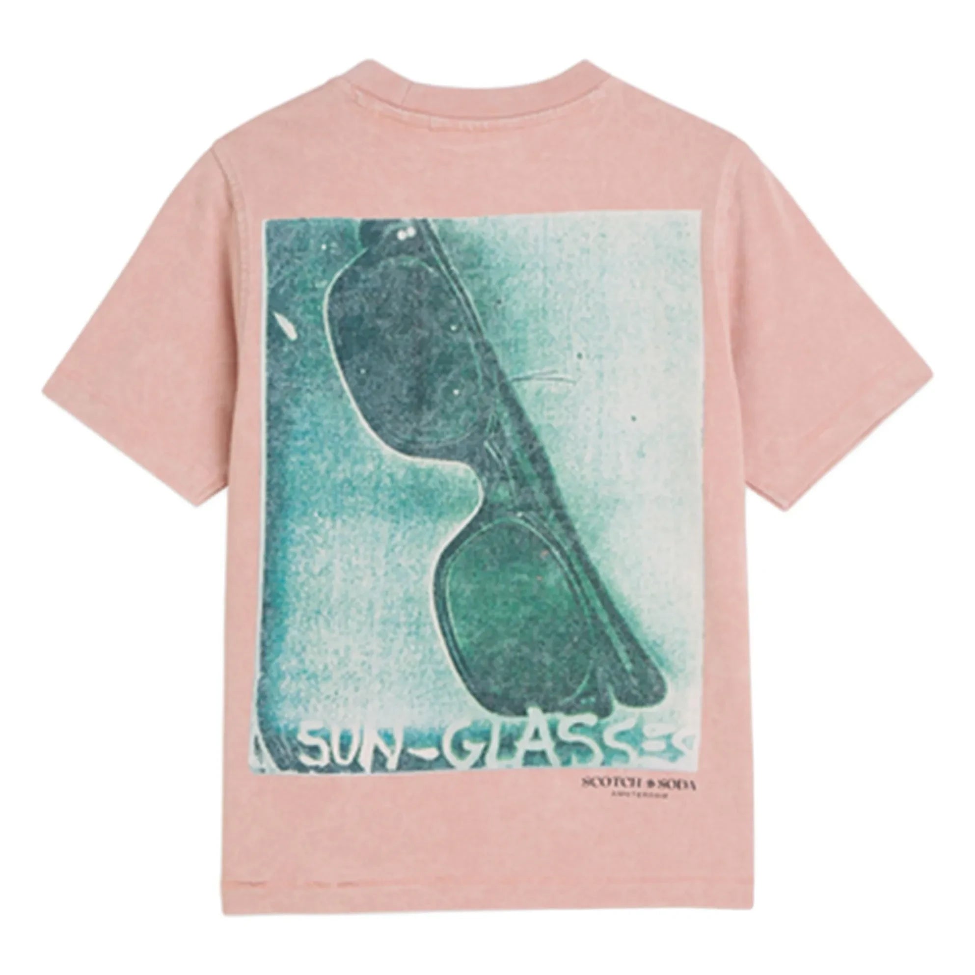 Scotch & Soda - Camiseta con estampado de Basquiat | Rosa pálido