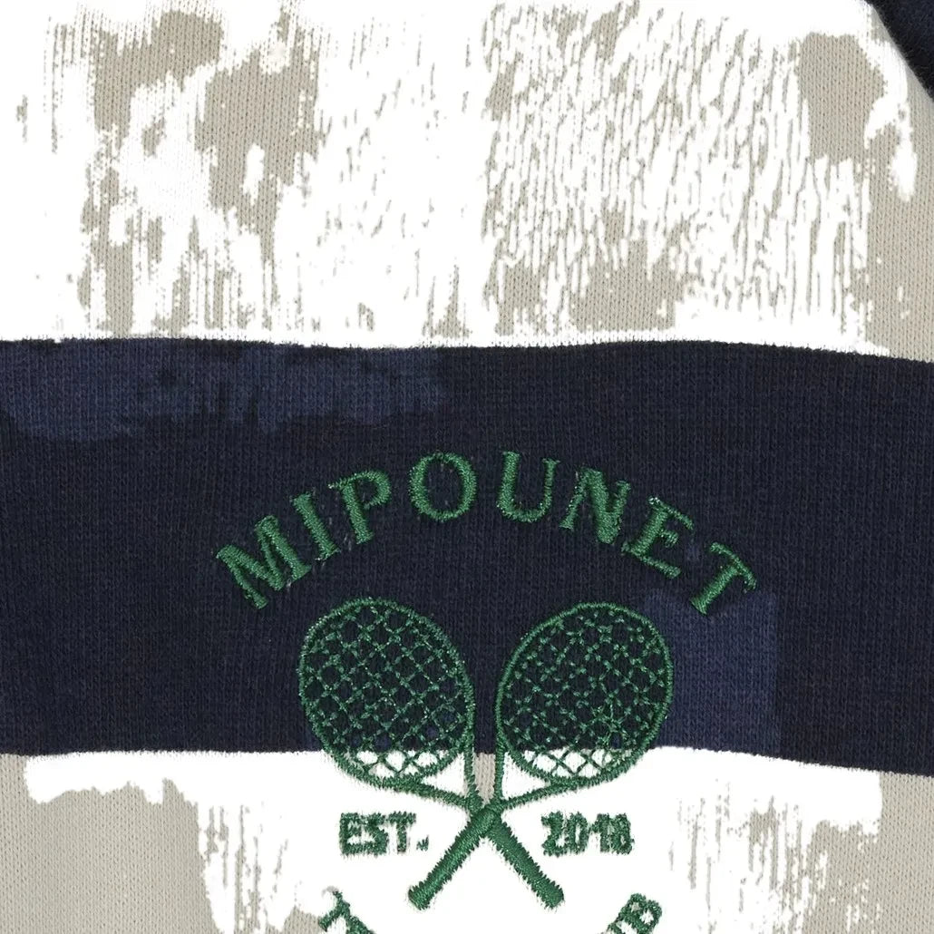 Mipounet - Piero Organik Pamuk Polo Yaka Kazak | Mavi