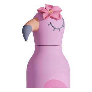Asobu - Botella de agua de acero inoxidable Flamenco Rosa | Rosa