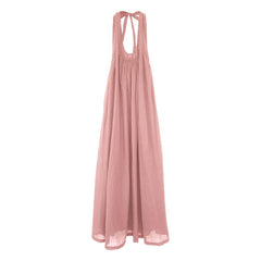 THEAVANT - Vestido de velo de algodón La Plage | Beige