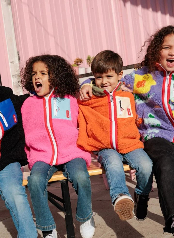 Hola Hossy - Chaqueta Polar con Cremallera | Naranja