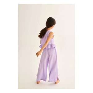 Cozmo - Pantalones de Gasa de Algodón Morado | Lavanda