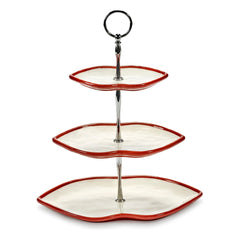 Serax - Soporte para tartas de 3 pisos, Wouters & Hendrix | Rojo