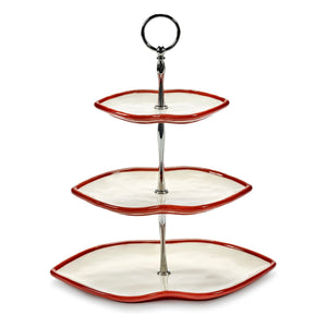 Serax - Soporte para tartas de 3 pisos, Wouters & Hendrix | Rojo